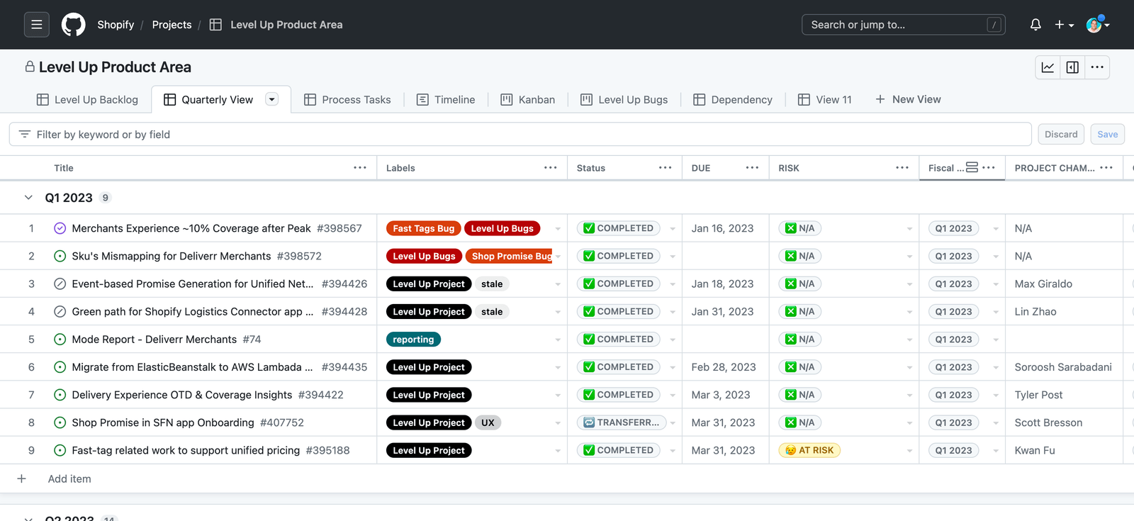 Shared tracker for Design tickets